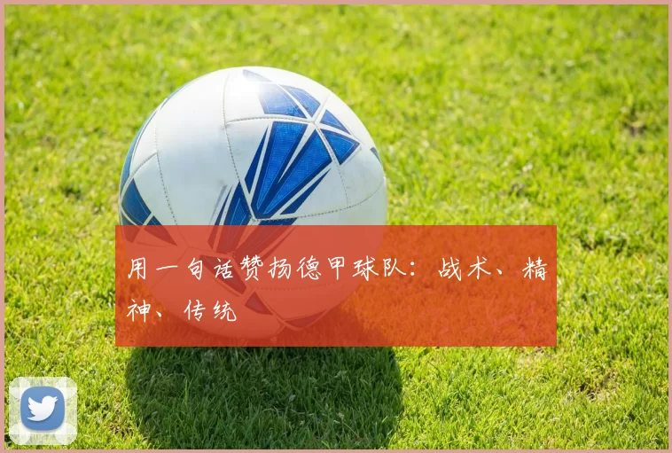 用一句话赞扬德甲球队：战术、精神、传统